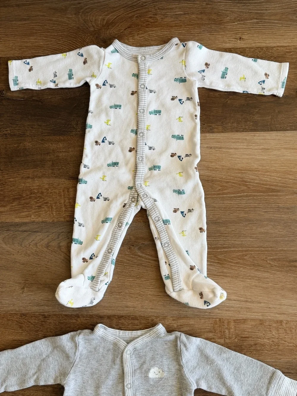 CARTERS | Baby Sleepers Bundle | Footed Pajamas | Neutral Boy |